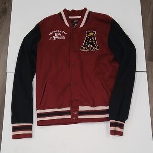 American Rag Red and Black Varsity Jacket